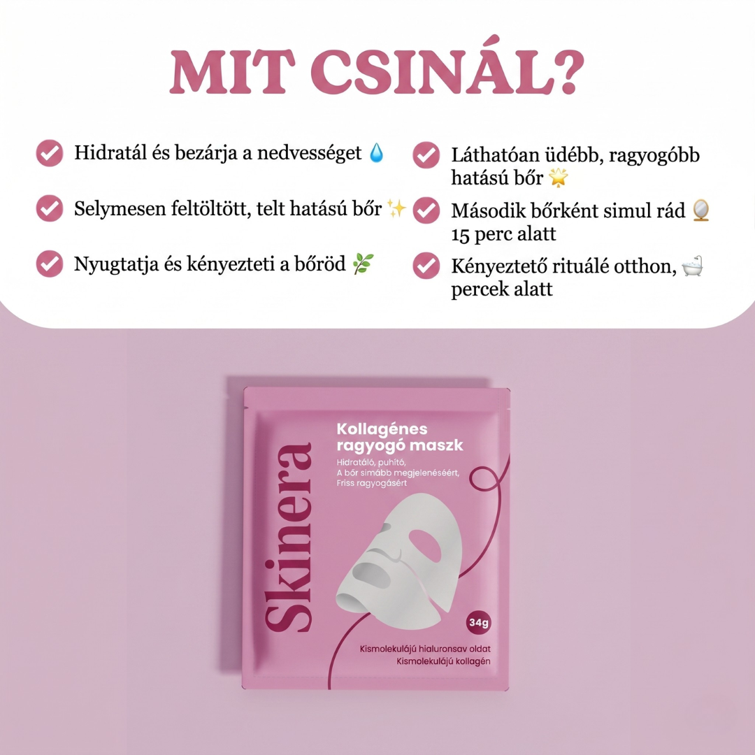 Kollagénes ragyogó maszk